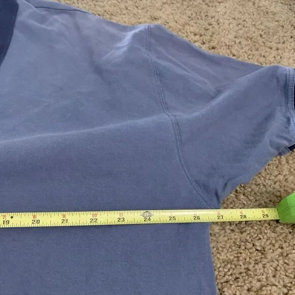 St Johns Bay Vintage Polo Shirt Mens Size XXL 2XL Blue Made In USA 100% Cotton - Picture 4 of 10